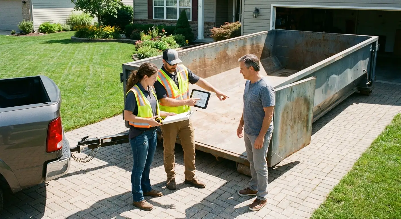10 Yard Dumpster Rental Process in Longmeadow, MA