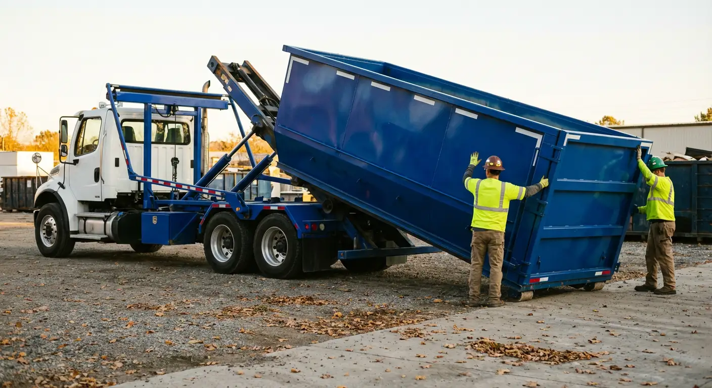 Construction dumpster logistics and delivery in Longmeadow, MA